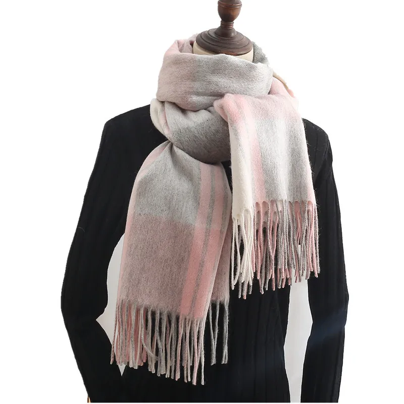 Wool Scarf Women Autumn Winter Korean Style Wild Shawl Dual-Use Thickened Long Cashmere British Plaid Warm Bufanda Pashmina
Wool Scarf Women Autumn Winter Korean Style Wild Shawl Dual-Use Thickened Long Cashmere British Plaid Warm Bufanda Pashmina
