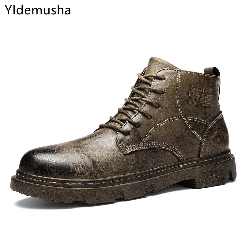 New PU Men Boots 2021 Spring Autumn Fashion Boots Casual Shoes Men Comfy Durable Outsole Men's Boots Brand Classic Mens Shoes
New PU Men Boots 2021 Spring Autumn Fashion Boots Casual Shoes Men Comfy Durable Outsole Men's Boots Brand Classic Mens Shoes