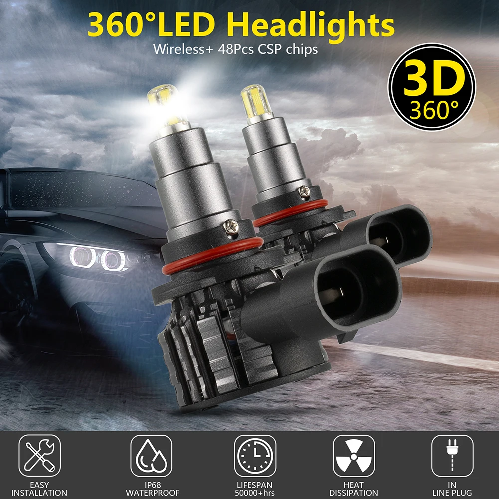 H7 Car LED Headlight H8 H11 360° No Dead Angle 9005 9006 Headlight Bulb 5-30V 18000LM 6000K White Car Bulb Car Car Headlight
H7 Car LED Headlight H8 H11 360° No Dead Angle 9005 9006 Headlight Bulb 5-30V 18000LM 6000K White Car Bulb Car Car Headlight