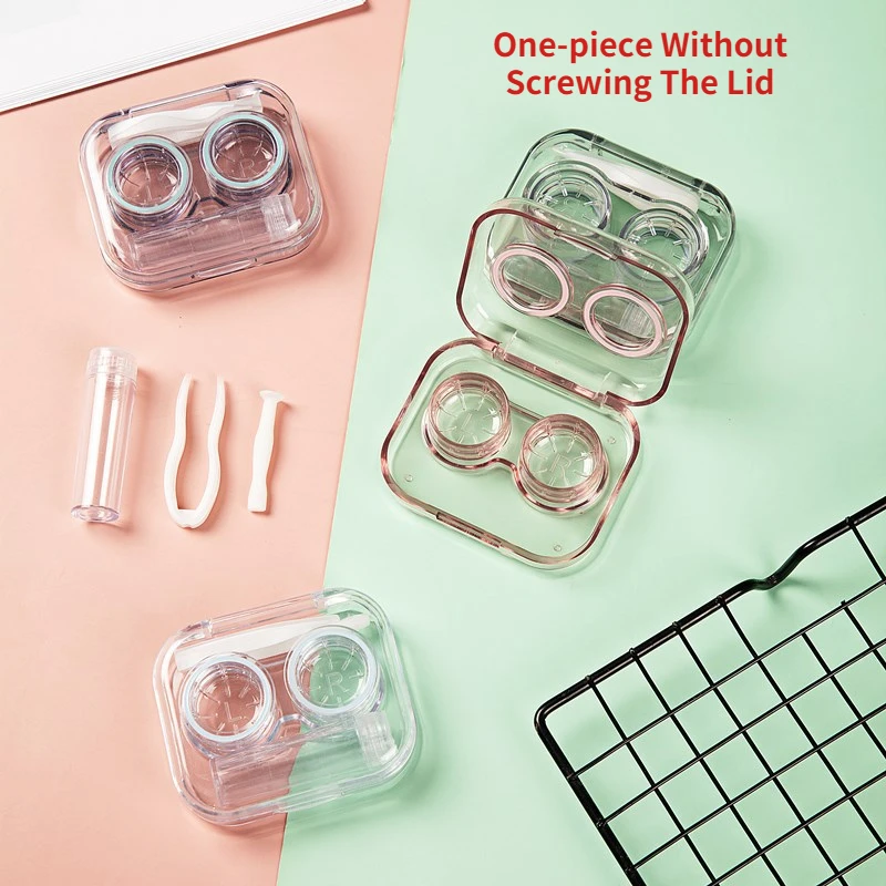 1 Pc Contact Lens Case Portable Transparent Mini Simple One-piece Companion Box Cosmetic Double Box Without Screwing The Lid
1 Pc Contact Lens Case Portable Transparent Mini Simple One-piece Companion Box Cosmetic Double Box Without Screwing The Lid