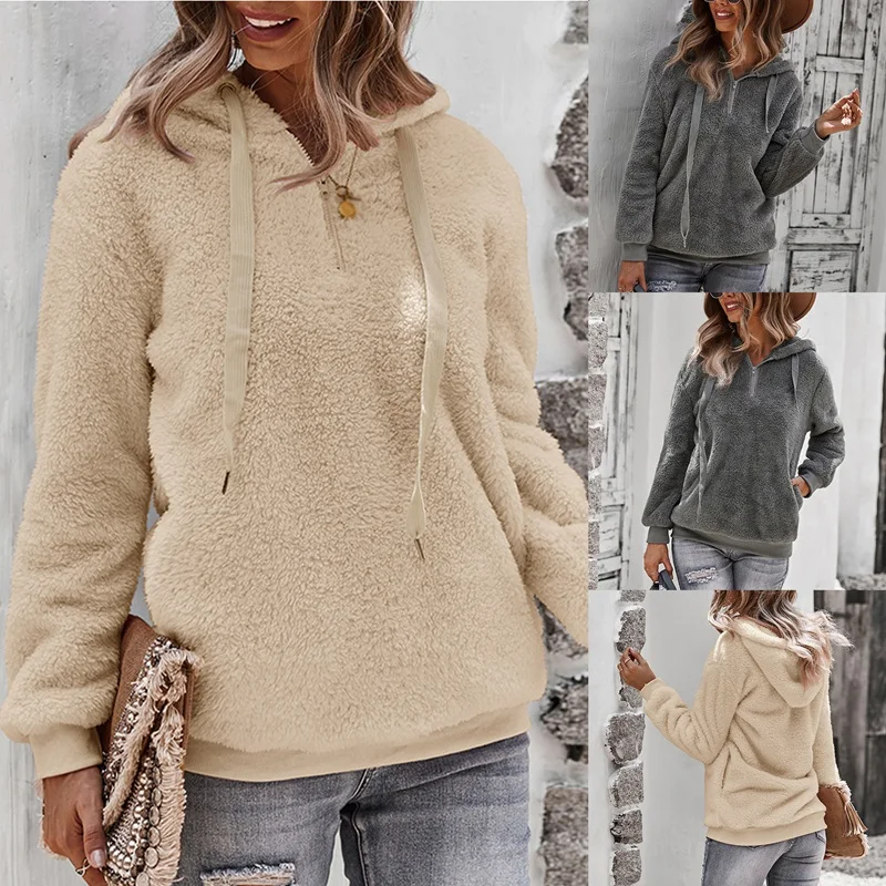Women's Fleece Hoodies Long Sleeve Pullover Hoodie Autumn Winter Warm Zipper Pocket Coat Sweatshirt Tops
Women's Fleece Hoodies Long Sleeve Pullover Hoodie Autumn Winter Warm Zipper Pocket Coat Sweatshirt Tops