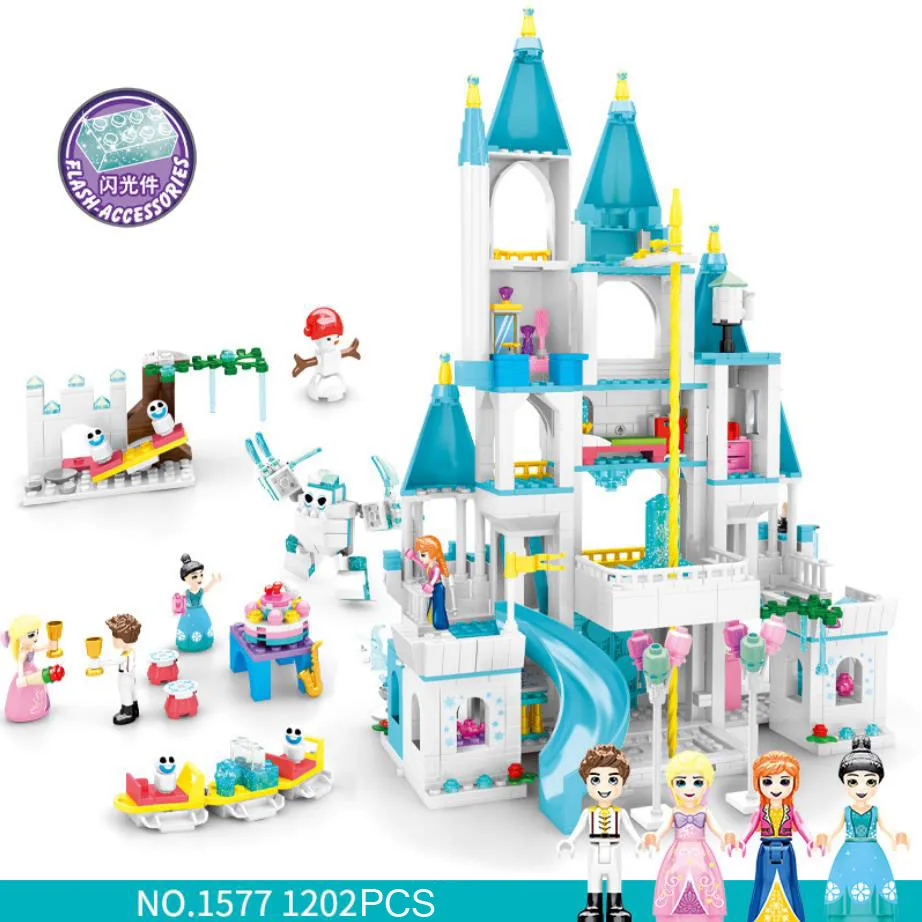 Disney Frozen assemble blocks ice snow Carnival queen elsa princess anna snowman castle figures building brick toy for gift
Disney Frozen assemble blocks ice snow Carnival queen elsa princess anna snowman castle figures building brick toy for gift