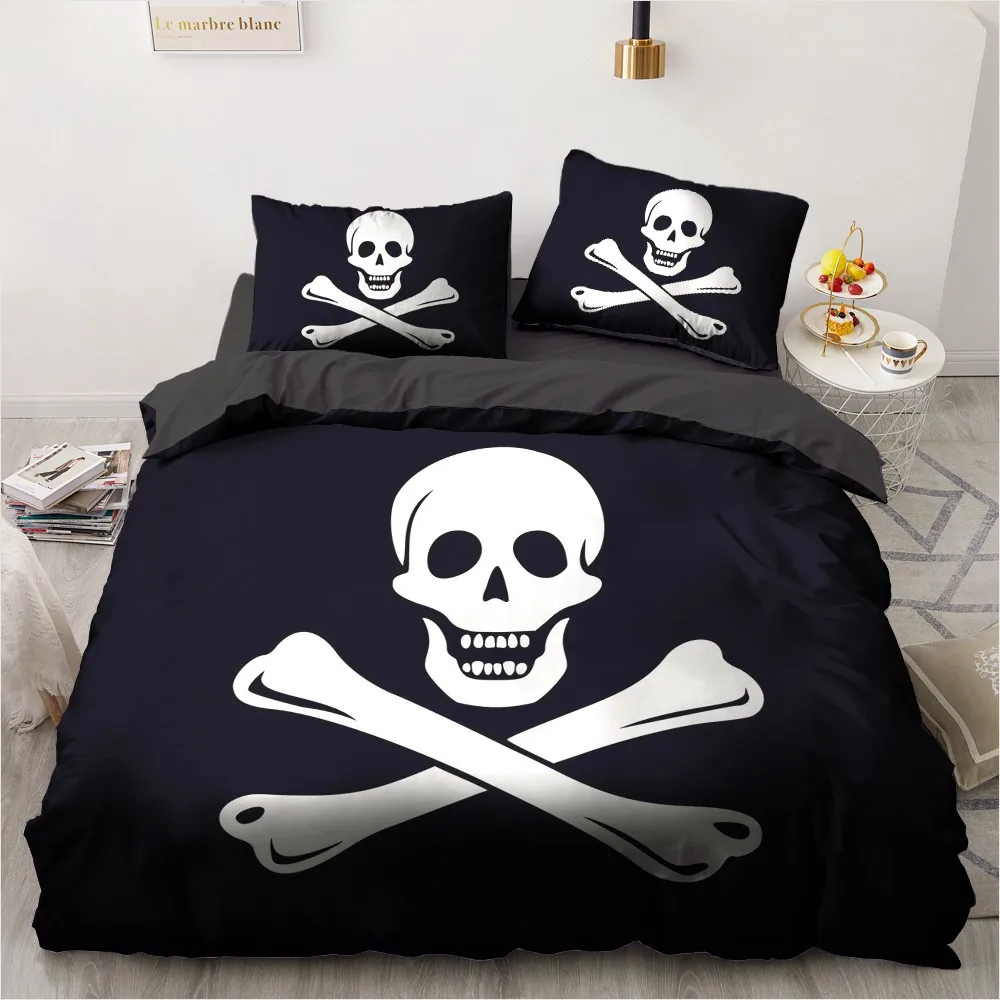 Black 3D Duvet Cover Set Comforter Case Quilt Covers Bedding Set King Queen Double Single Size Skull Pattern Home Textile
Black 3D Duvet Cover Set Comforter Case Quilt Covers Bedding Set King Queen Double Single Size Skull Pattern Home Textile