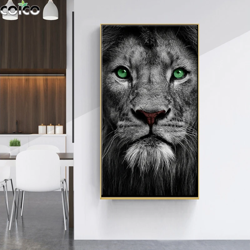 Wolf Lion Elephant Green eyes Tiger Canvas Picture Wild Animals Black Home Decor Print Poster Nordic Morden Wall Art Painting
Wolf Lion Elephant Green eyes Tiger Canvas Picture Wild Animals Black Home Decor Print Poster Nordic Morden Wall Art Painting