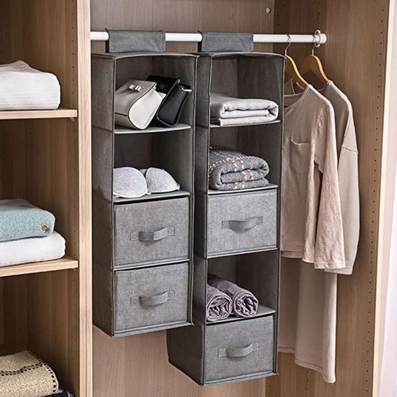 Storage bag, linen cotton hanging storage bag, portable clothes storage bag for closet drawer, hanger
Storage bag, linen cotton hanging storage bag, portable clothes storage bag for closet drawer, hanger