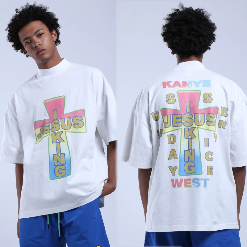 Kanye Style T-shirt Men Women Christian Jesus Is King T Shirt 100% Cotton
Kanye Style T-shirt Men Women Christian Jesus Is King T Shirt 100% Cotton