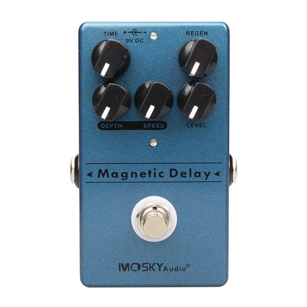 Electric Guitar Effect Pedal Magnetic Echo Delay Metal True Bypass 5 Knobs Time Depth Speed Regen Level Drum Looper Pedal
Electric Guitar Effect Pedal Magnetic Echo Delay Metal True Bypass 5 Knobs Time Depth Speed Regen Level Drum Looper Pedal
