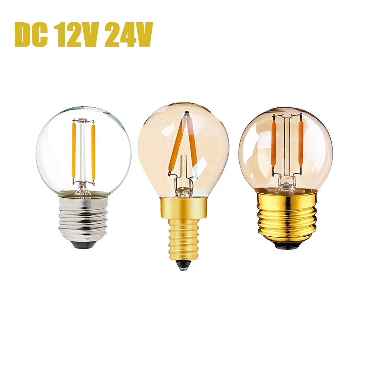 5PCS G40 1W E14 E27 LED Light Bulb Led Filament Light 12V 24V Low Voltage E12 E14 Led Lamp RV Locomotive Room Light
5PCS G40 1W E14 E27 LED Light Bulb Led Filament Light 12V 24V Low Voltage E12 E14 Led Lamp RV Locomotive Room Light