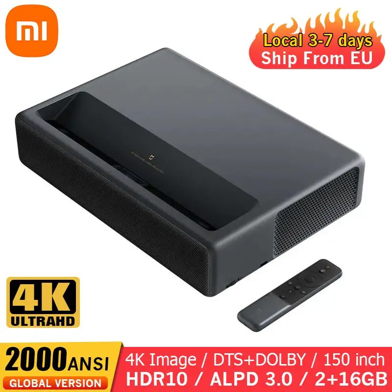 Лазерный проектор Xiaomi Mijia 1S 4K для кинотеатра, 2000 ANSI лм, 150 дюйма, ALPD 4K 3D BT 4,0 MIUI TV, проектор Xiaomi
Лазерный проектор Xiaomi Mijia 1S 4K для кинотеатра, 2000 ANSI лм, 150 дюйма, ALPD 4K 3D BT 4,0 MIUI TV, проектор Xiaomi