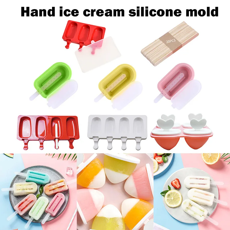 Ice Cream Molds Silicone Popsicle Mold Freeze Ice Cream Maker DIY Dessert Mould Form For Popsicle Mould Cakesicle Mold Tools
Ice Cream Molds Silicone Popsicle Mold Freeze Ice Cream Maker DIY Dessert Mould Form For Popsicle Mould Cakesicle Mold Tools