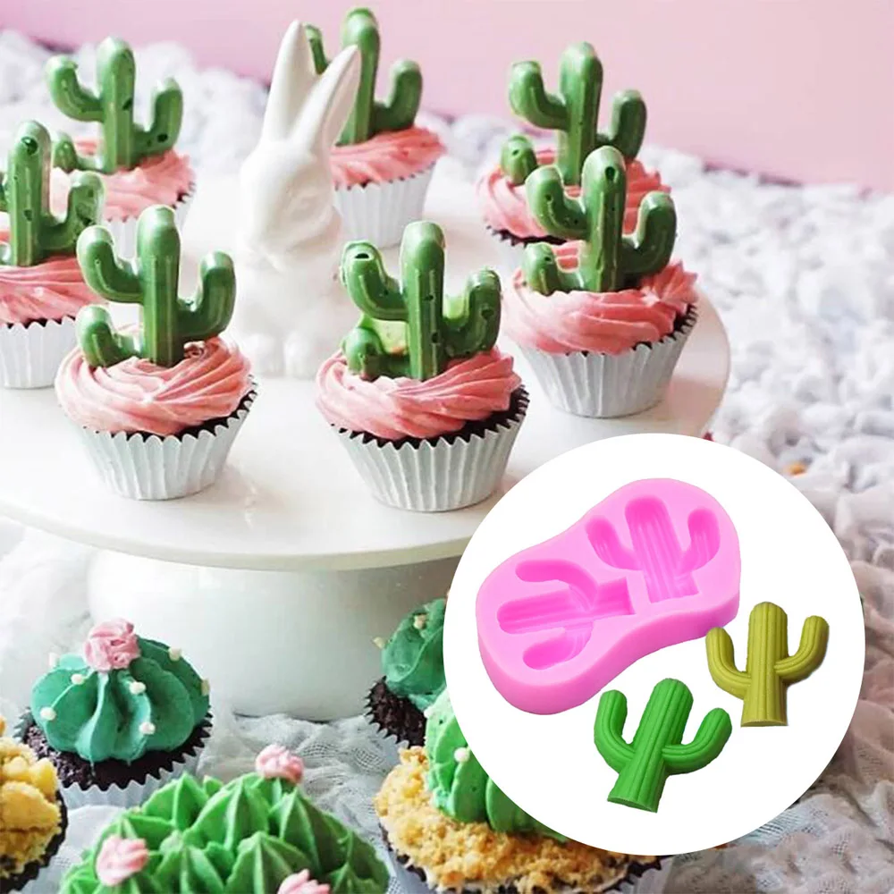 1PC Fondant Chocolate Mold Cake Cookie Plunger Mould Sugarcraft 2 Cactus Decorating Silicone Mold DIY Baking Tools for Kitchen
1PC Fondant Chocolate Mold Cake Cookie Plunger Mould Sugarcraft 2 Cactus Decorating Silicone Mold DIY Baking Tools for Kitchen