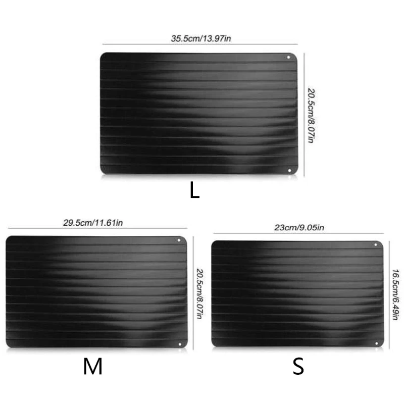 Aluminum Fast Defrosting Tray Unfreeze Food Meat Fruit Quick Defrosting Plate Thaw Board Practical Defrost Kitchen Tool
Aluminum Fast Defrosting Tray Unfreeze Food Meat Fruit Quick Defrosting Plate Thaw Board Practical Defrost Kitchen Tool