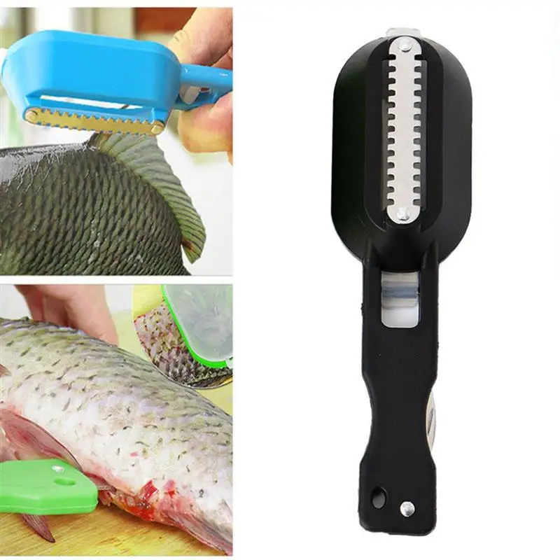 

Portable Fish Scales Skin Remover Scaler Fast Cleaning Fish Skin Stainless Steel Scraper Kitchenware Clean Peeler Tool