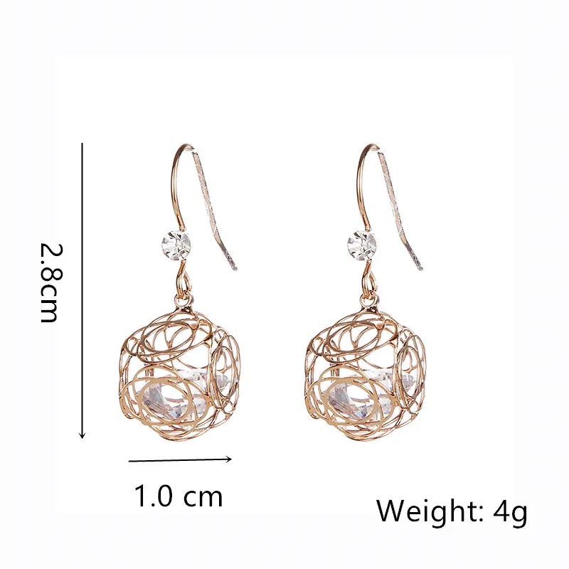 Chic Big Zircon Drop Earring Women Fashion Korean Hollow Flower Rose Gold and Silver Color Earrings For Female Jewelry Gift 
Chic Big Zircon Drop Earring Women Fashion Korean Hollow Flower Rose Gold and Silver Color Earrings For Female Jewelry Gift