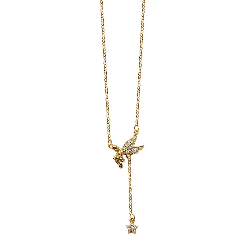 YC0834N S925 Silver Fashion Smart Sweet Angel Ariel Zircon Pendant Girlfriend Gifts Party Evening Woman Jewelry Necklace 2021
YC0834N S925 Silver Fashion Smart Sweet Angel Ariel Zircon Pendant Girlfriend Gifts Party Evening Woman Jewelry Necklace 2021