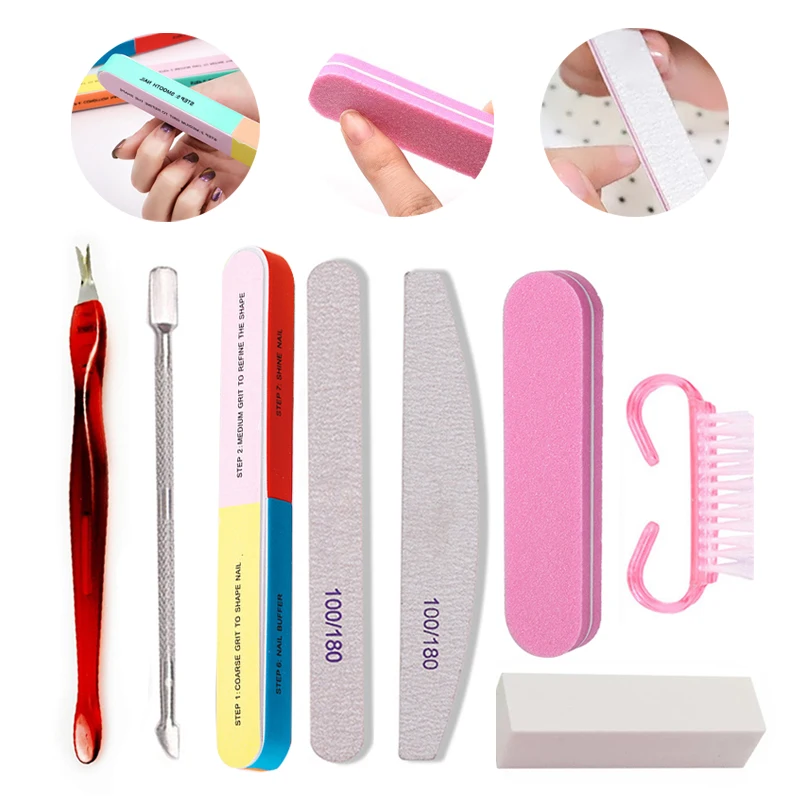 8Pcs/Set Sanding Files Nail Buffer Block Manicure Nail Art Accessories Dead Skin Cuticle Pusher Nipper Cleaning Nail Dust Brush
8Pcs/Set Sanding Files Nail Buffer Block Manicure Nail Art Accessories Dead Skin Cuticle Pusher Nipper Cleaning Nail Dust Brush