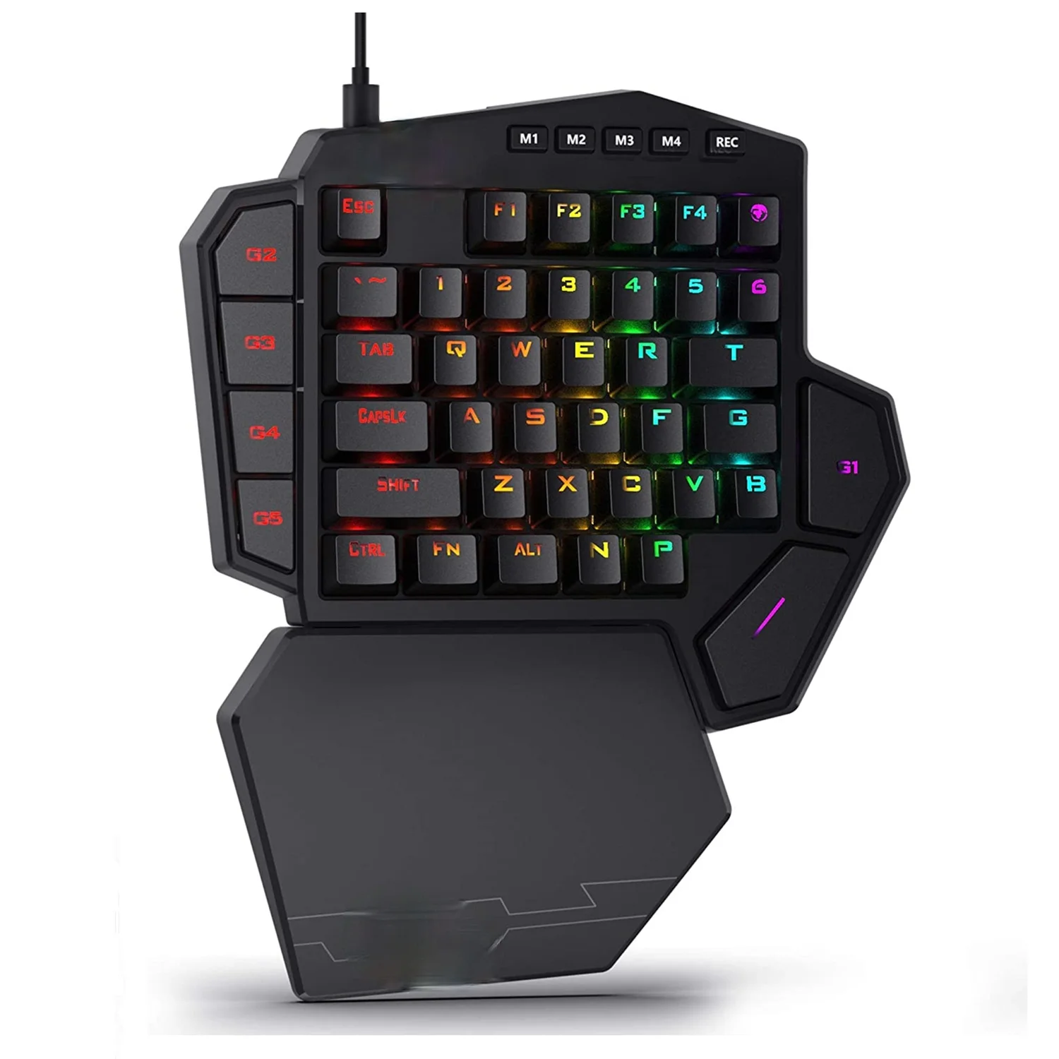 Механическая игровая клавиатура RGB для одной руки, 42 клавиши, синий переключатель, светодиодная мини-клавиатура с левой рукой для мобильных ...
Механическая игровая клавиатура RGB для одной руки, 42 клавиши, синий переключатель, светодиодная мини-клавиатура с левой рукой для мобильных ...