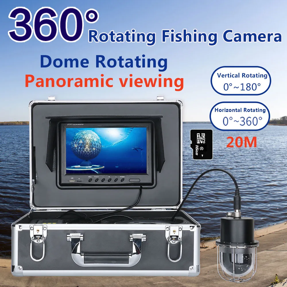 9 Inch DVR Recorder 20m 50m 100m Underwater Fishing Video Camera Fish Finder IP68 Waterproof 20 LEDs 360 Degree Rotating Camera
9 Inch DVR Recorder 20m 50m 100m Underwater Fishing Video Camera Fish Finder IP68 Waterproof 20 LEDs 360 Degree Rotating Camera