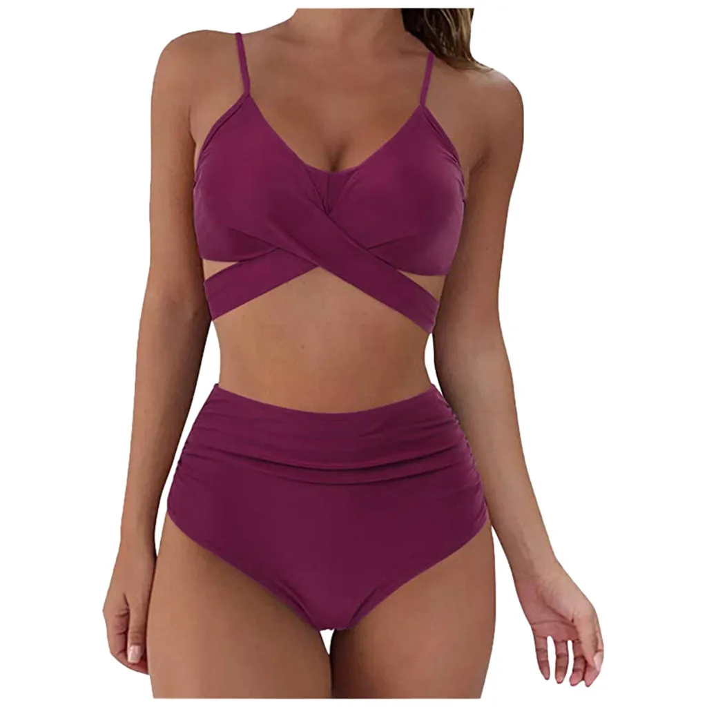 TELOTUNY Women's swimsuits Women Sexy Soild Print Bikini Set Push Up Bathing Swimwear High waist Bandage Separate Swimsuit
TELOTUNY Women's swimsuits Women Sexy Soild Print Bikini Set Push Up Bathing Swimwear High waist Bandage Separate Swimsuit