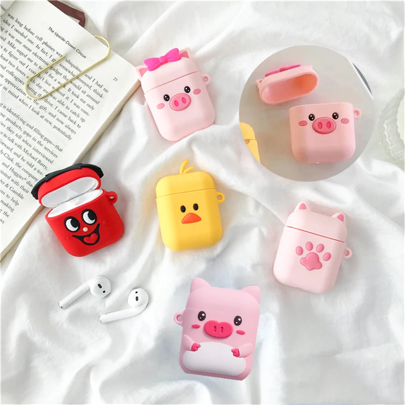 For AirPods Case Cute Cartoon Pig Chick Earphone Case For AirPods 2 Lovely Soft Silicone Headset Protect Cover with Keychain
For AirPods Case Cute Cartoon Pig Chick Earphone Case For AirPods 2 Lovely Soft Silicone Headset Protect Cover with Keychain