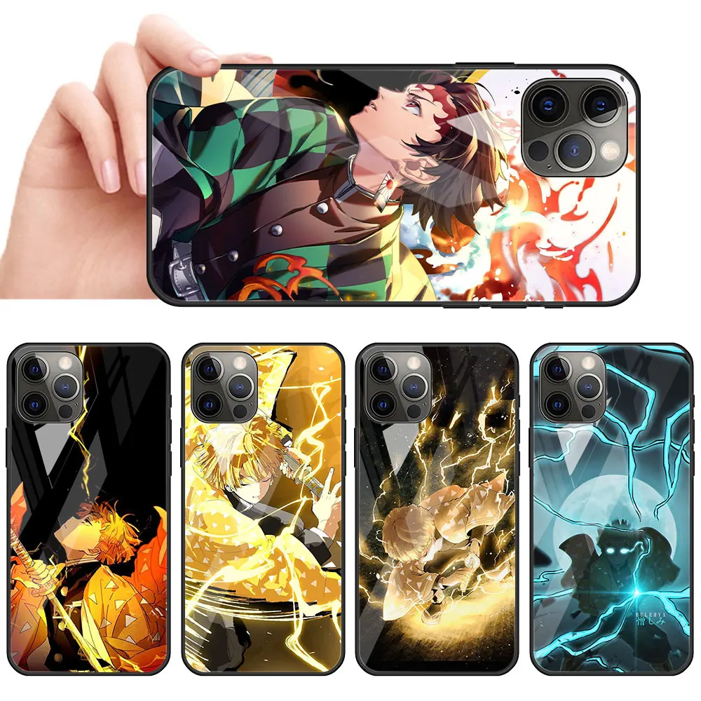 Demon Slayer Zenitsu Cartoon Tempered Glass Case For iPhone 13 11 12 Pro Max 7 XR X XS 8 6 6S Plus 12Mini Soft Edge Phone Cover
Demon Slayer Zenitsu Cartoon Tempered Glass Case For iPhone 13 11 12 Pro Max 7 XR X XS 8 6 6S Plus 12Mini Soft Edge Phone Cover