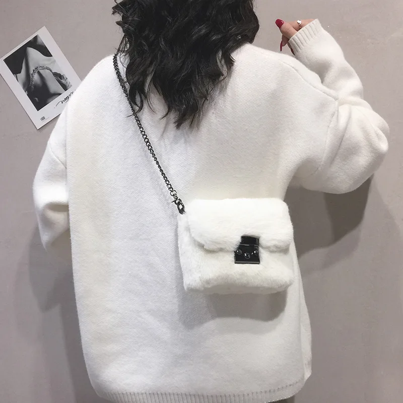 Faux Rabbit Fur Bag Women 2020 Chain Crossbody Bag Shoulder Handbag Purse Mini Brand Designer Handbags Fashion Winter New
Faux Rabbit Fur Bag Women 2020 Chain Crossbody Bag Shoulder Handbag Purse Mini Brand Designer Handbags Fashion Winter New