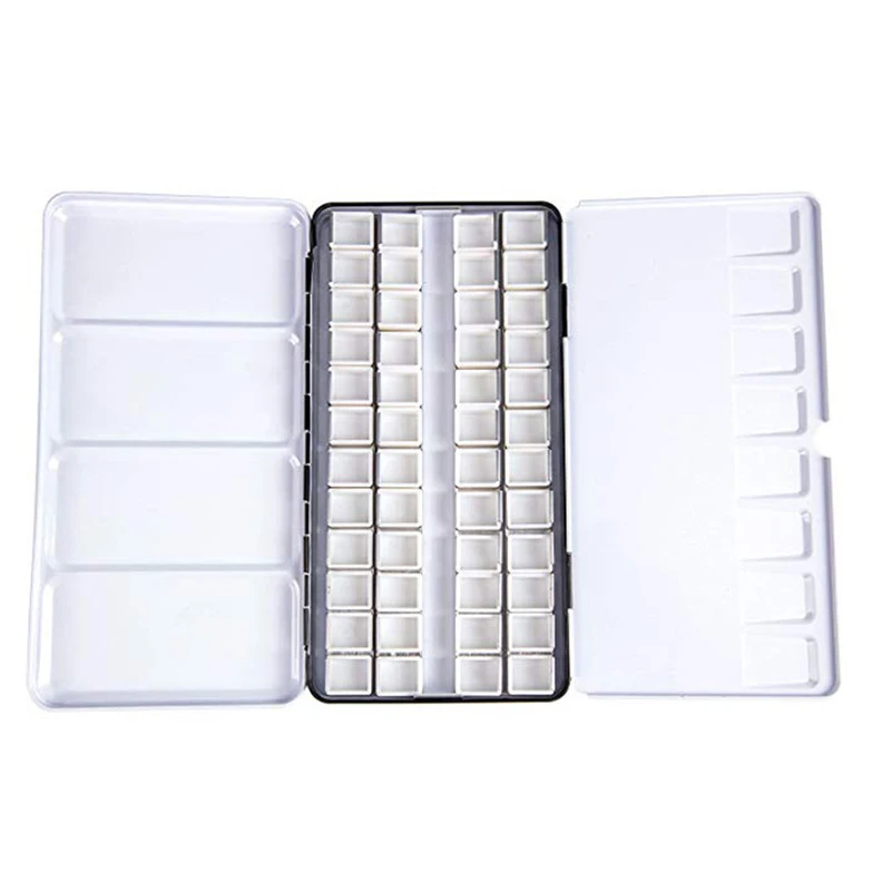 10pcs Empty Full/Half Pan White Half Pans Paint Plastic Watercolor Grid | Канцтовары для офиса и дома