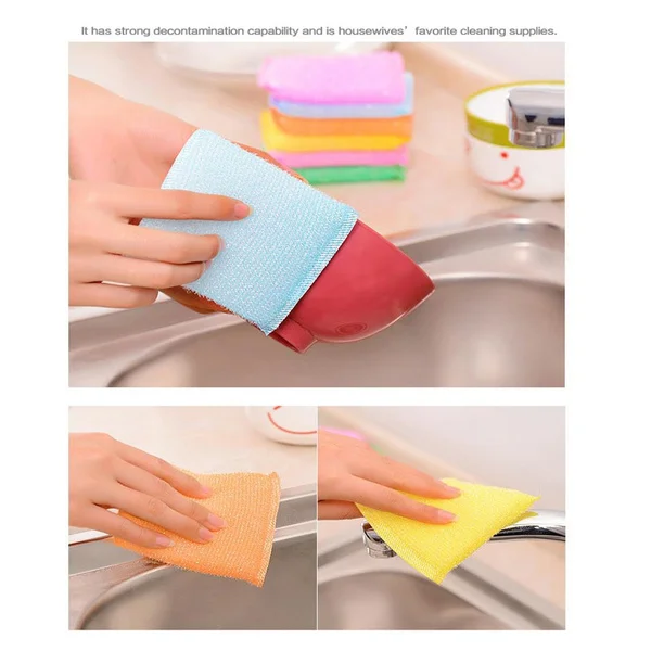 4/8/16pcs Non-stick Oil Kitchen Scouring Pad Washing Towel Bowl Sponge Brush Household Cleaning Toolrandom Color
4/8/16pcs Non-stick Oil Kitchen Scouring Pad Washing Towel Bowl Sponge Brush Household Cleaning Toolrandom Color