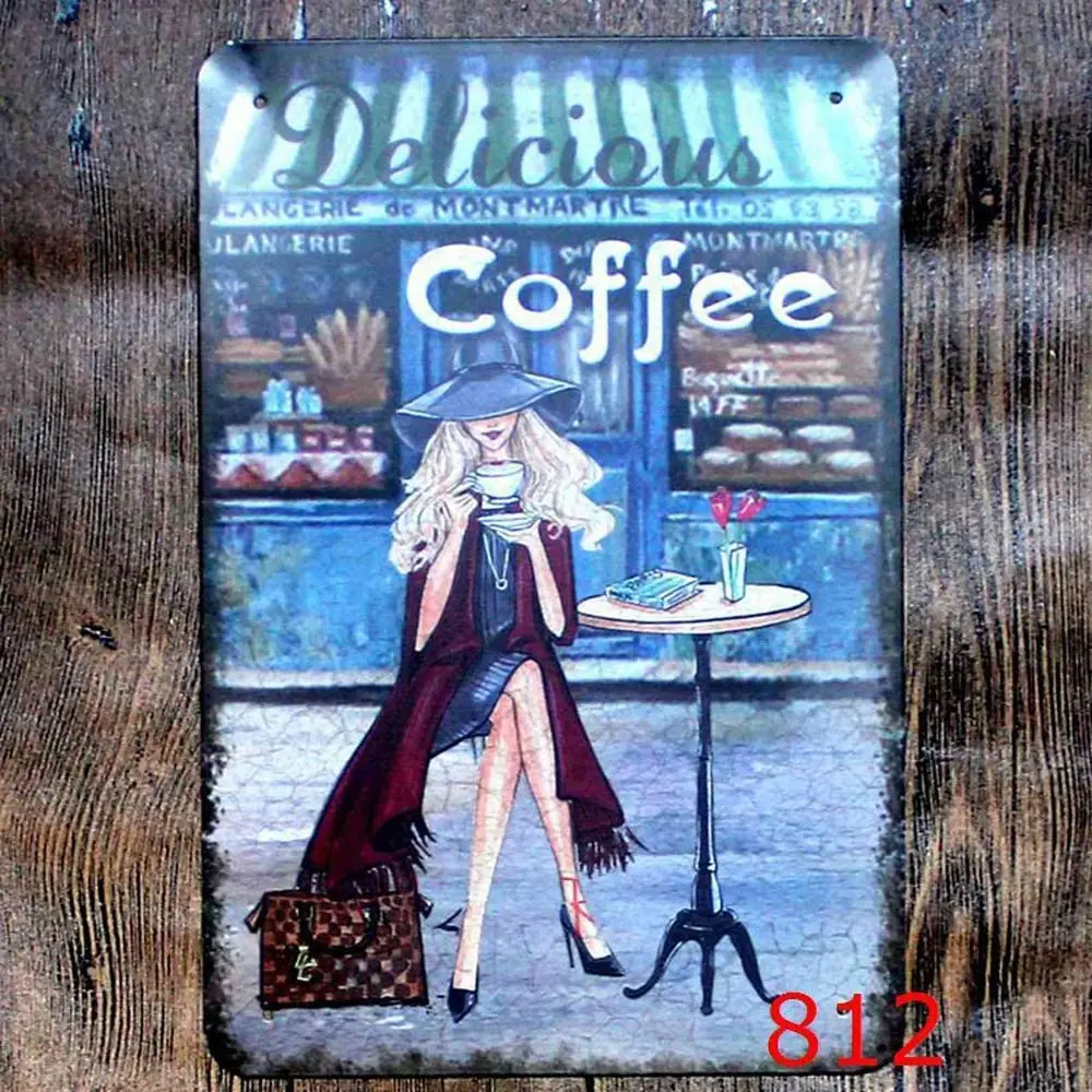 Delicious Coffee Novelty Parking Retro Metal Tin Sign Plaque Poster Wall Decor Art Shabby Chic Gift
Delicious Coffee Novelty Parking Retro Metal Tin Sign Plaque Poster Wall Decor Art Shabby Chic Gift