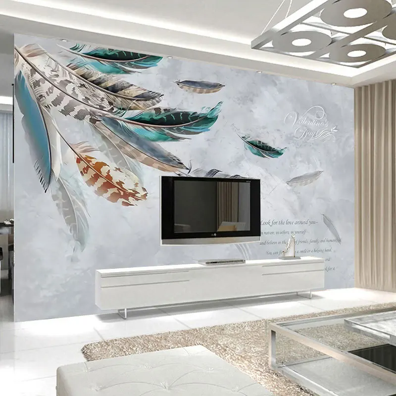 Nordic Feather Wallpaper Tv Background Wallpaper Decorative Wall Covering Modern Minimalist Film And Television Wall Painting
Nordic Feather Wallpaper Tv Background Wallpaper Decorative Wall Covering Modern Minimalist Film And Television Wall Painting