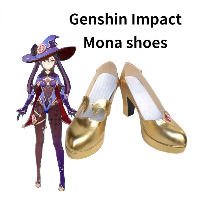 Ботинки для косплея Genshin Impact Mona, ботинки для Хэллоуина, карнавала, костюма, аксессуары, обувь на высоком каблуке из искусственной кожи
Ботинки для косплея Genshin Impact Mona, ботинки для Хэллоуина, карнавала, костюма, аксессуары, обувь на высоком каблуке из искусственной кожи