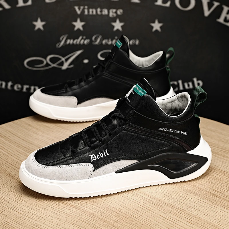 Casual Shoes Gym Shoes Men Sneakers High Leather Fashionable Sports Man Casual Zapatos Casuales Para Hombre Korean Athletic
Casual Shoes Gym Shoes Men Sneakers High Leather Fashionable Sports Man Casual Zapatos Casuales Para Hombre Korean Athletic