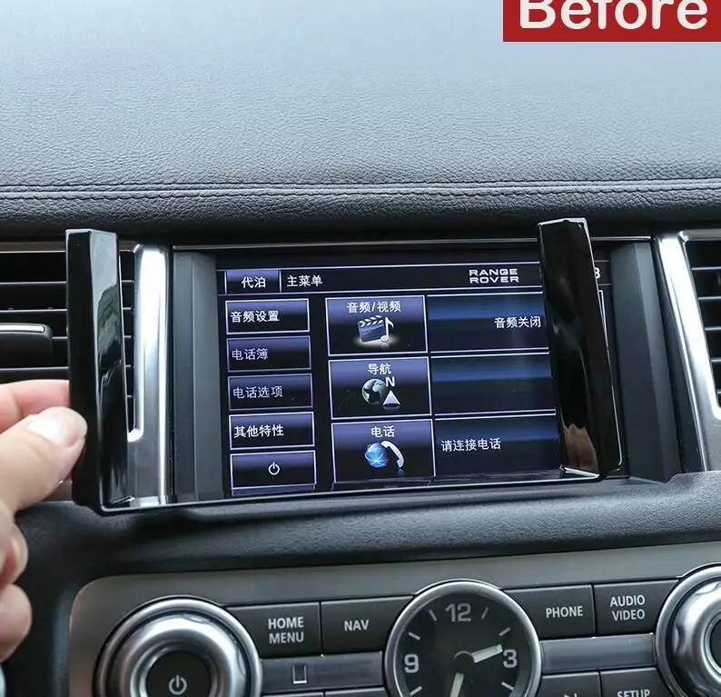 ABS Chrome Car Car Modification GPS Navigation Screen Decorator Cover Frame Trim For Land Rover Range Rover Sport RR Sport 10-13
ABS Chrome Car Car Modification GPS Navigation Screen Decorator Cover Frame Trim For Land Rover Range Rover Sport RR Sport 10-13