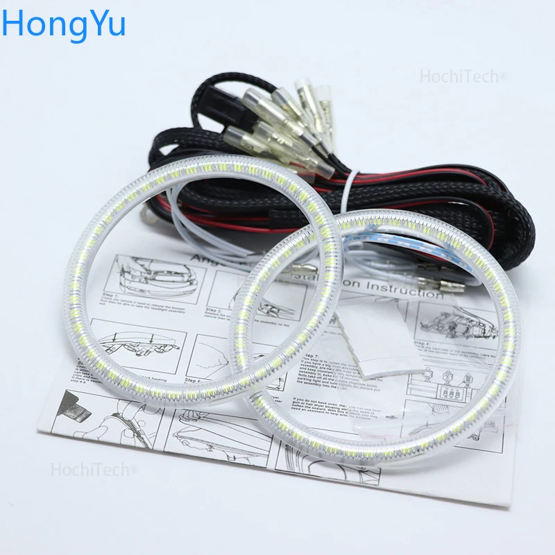 Для Subaru Impreza 2006 2007 супер яркий белый цвет 3528 SMD комплект светодиодов глаза ангела