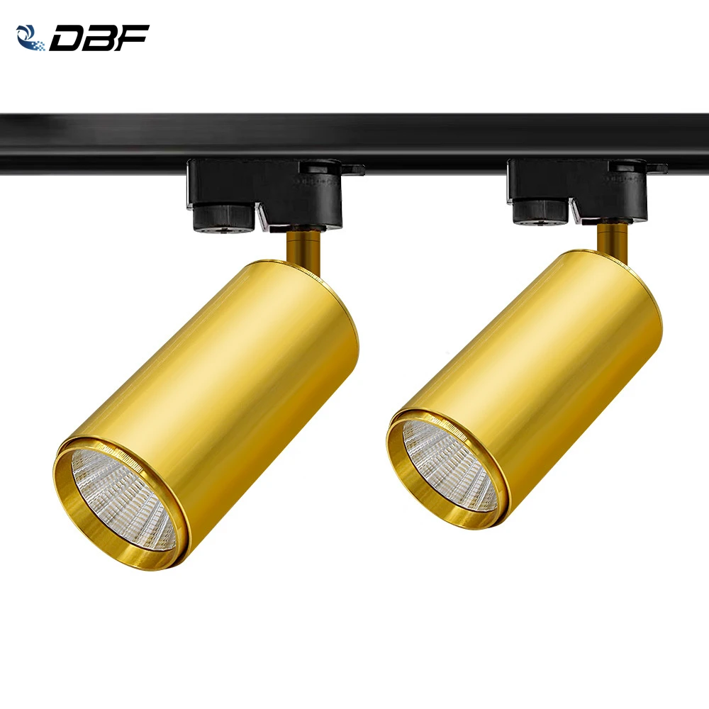 

[DBF]Angle Adjustable 5W 7W 10W 12W 15W 20W COB LED Rail Track Light LED Spotlights Lighting Fixture for shop store AC110 220V