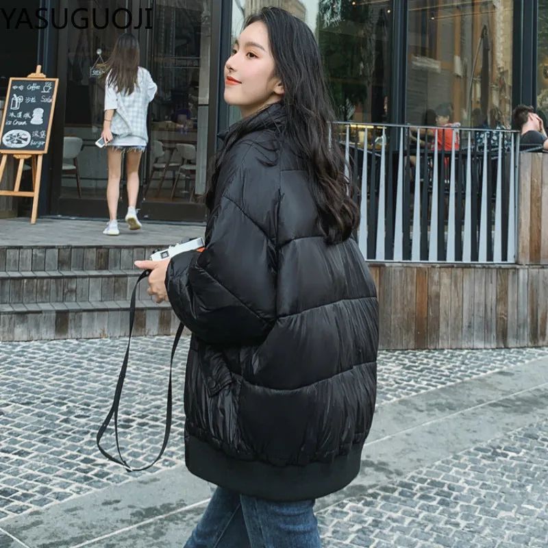 YASUGUOJI New 2020 Winter Down Cotton-padded Light Parka Women's Coats Short Loose Autumn Winter Warm Puffer Jacket Women
YASUGUOJI New 2020 Winter Down Cotton-padded Light Parka Women's Coats Short Loose Autumn Winter Warm Puffer Jacket Women