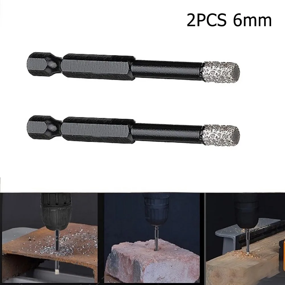 2pcs 6mm Vaccum Brazed Diamond Dry Drill Bits Hole Saw Opener For Marble Ceramic Granite Glass Hard Plastic Drilling woodworking
2pcs 6mm Vaccum Brazed Diamond Dry Drill Bits Hole Saw Opener For Marble Ceramic Granite Glass Hard Plastic Drilling woodworking