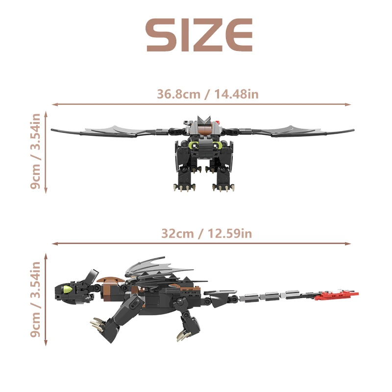 2021 How To Trains Your Dragons Movie Figures Toothless Bricks Black Dragon Model Building Blocks Children's Toys Kid's Gift
2021 How To Trains Your Dragons Movie Figures Toothless Bricks Black Dragon Model Building Blocks Children's Toys Kid's Gift