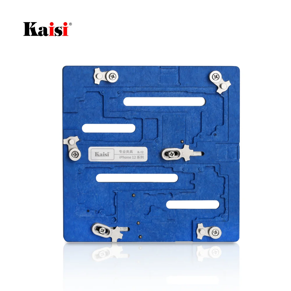 

Kaisi K-12 Mobile Phone PCB Fixture Holder Soldering Maintenance Platform For iPhone 12mini/12 Pro/12Pro MAX Motherboard Repair