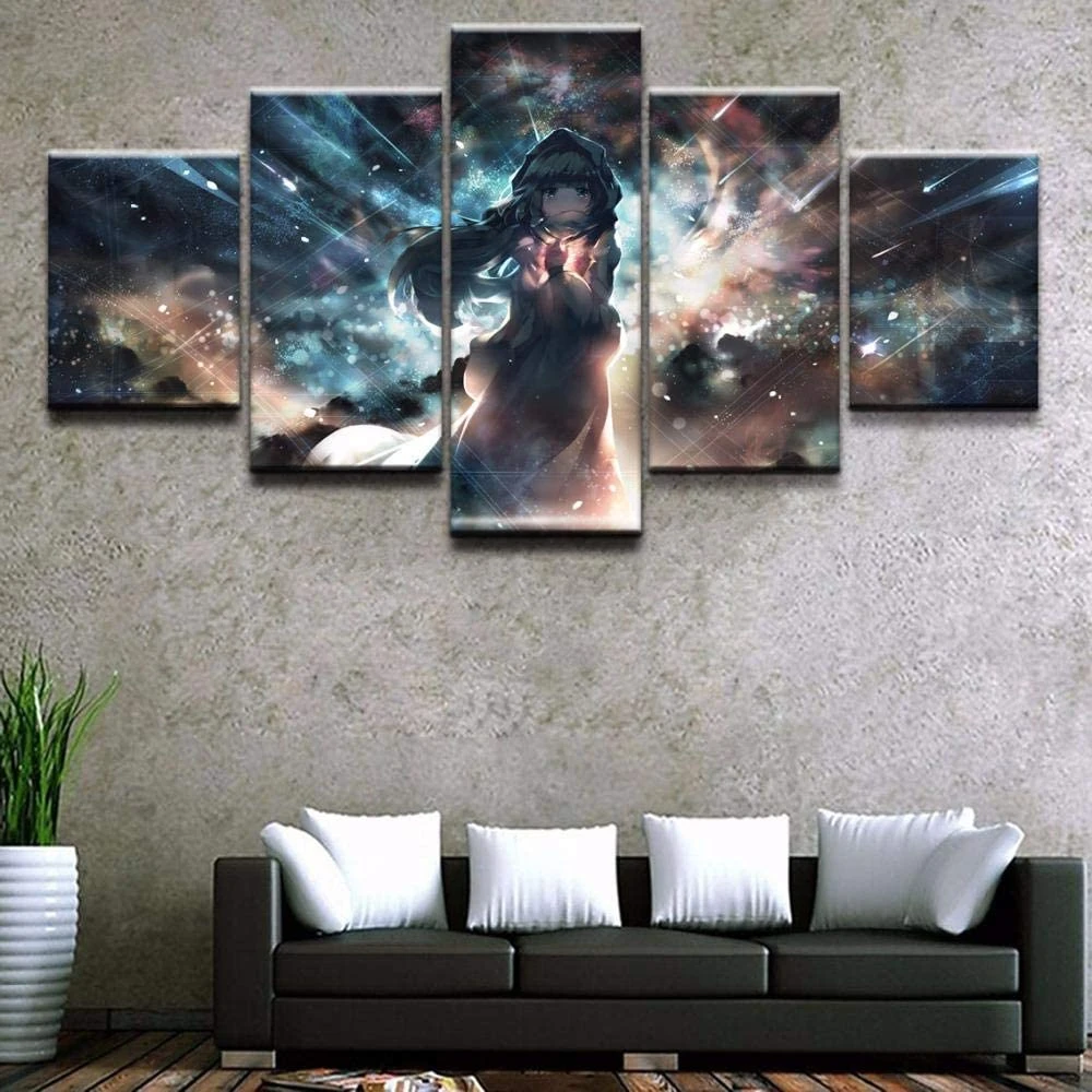 5 Piece Wall Art Canvas Anime Manga Prints Figure Pictures The Girl Under The Stars Posters Home Bedroom Decoration Paintings
5 Piece Wall Art Canvas Anime Manga Prints Figure Pictures The Girl Under The Stars Posters Home Bedroom Decoration Paintings