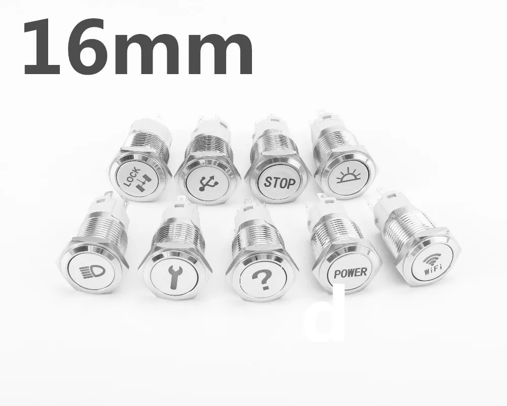 16mm Customization button latching/Momentary silver mental push button switch ring lamp flat round fans light
16mm Customization button latching/Momentary silver mental push button switch ring lamp flat round fans light