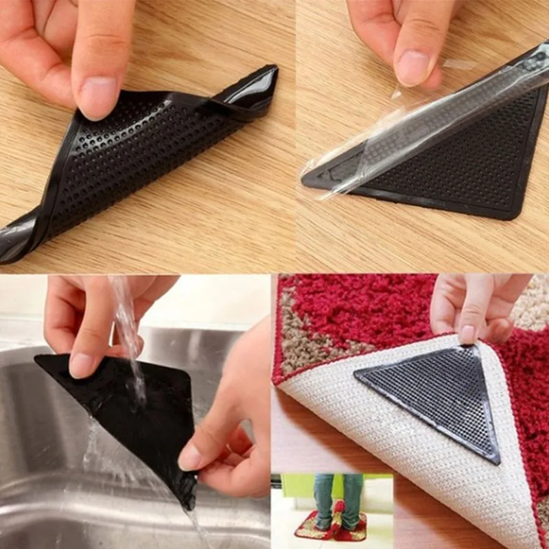 4Pcs Anti Skid Rug Carpet Mat Non Slip Grip Small Corners Triangular Pad Washable Removable Strong Adhesive Stopper Tape Sticker
4Pcs Anti Skid Rug Carpet Mat Non Slip Grip Small Corners Triangular Pad Washable Removable Strong Adhesive Stopper Tape Sticker
