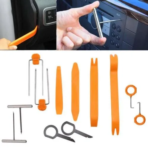 12Pcs Car Radio Door Clip Panel Trim Dash Audio Removal Pry Kit Hand Tools Set Refit Removal Installation Tools
12Pcs Car Radio Door Clip Panel Trim Dash Audio Removal Pry Kit Hand Tools Set Refit Removal Installation Tools
