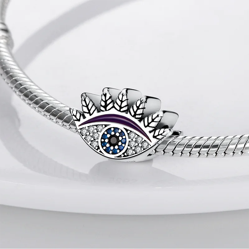 Подходит для оригинального браслета Pandora, ожерелье из стерлингового серебра 925 пробы с цирконом, подвески в виде глаза демона, бусины, Женски...
Подходит для оригинального браслета Pandora, ожерелье из стерлингового серебра 925 пробы с цирконом, подвески в виде глаза демона, бусины, Женски...