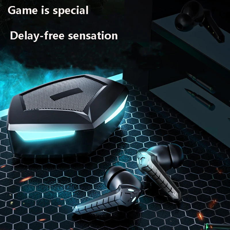 New Bluetooth Headset Two Ears Blutooth Earphone Wireless Sport EarphonesTWS Earbuds dedicated for games
New Bluetooth Headset Two Ears Blutooth Earphone Wireless Sport EarphonesTWS Earbuds dedicated for games