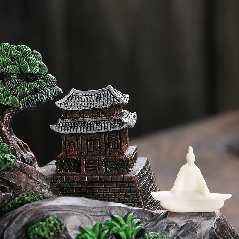 Smoke Waterfall Backflow Incense Burner Creative Home Decor Incense Holder Portable Resin Censer Mountain River
Smoke Waterfall Backflow Incense Burner Creative Home Decor Incense Holder Portable Resin Censer Mountain River