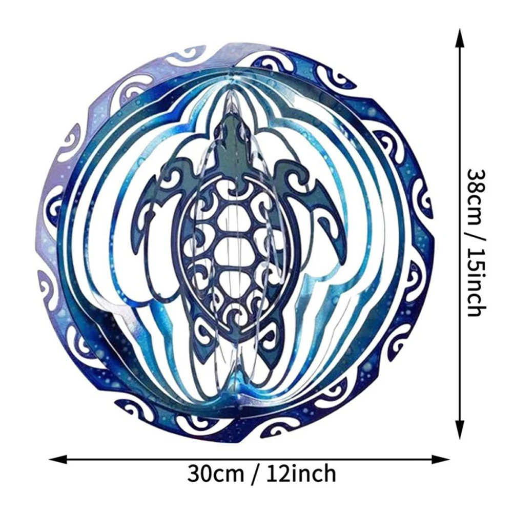 3D Sea Turtle Rotating Wind Chimes Ocean Blue Wind Chimes Foldable Rotating Pendant Crafts Garden Home Decorations
3D Sea Turtle Rotating Wind Chimes Ocean Blue Wind Chimes Foldable Rotating Pendant Crafts Garden Home Decorations
