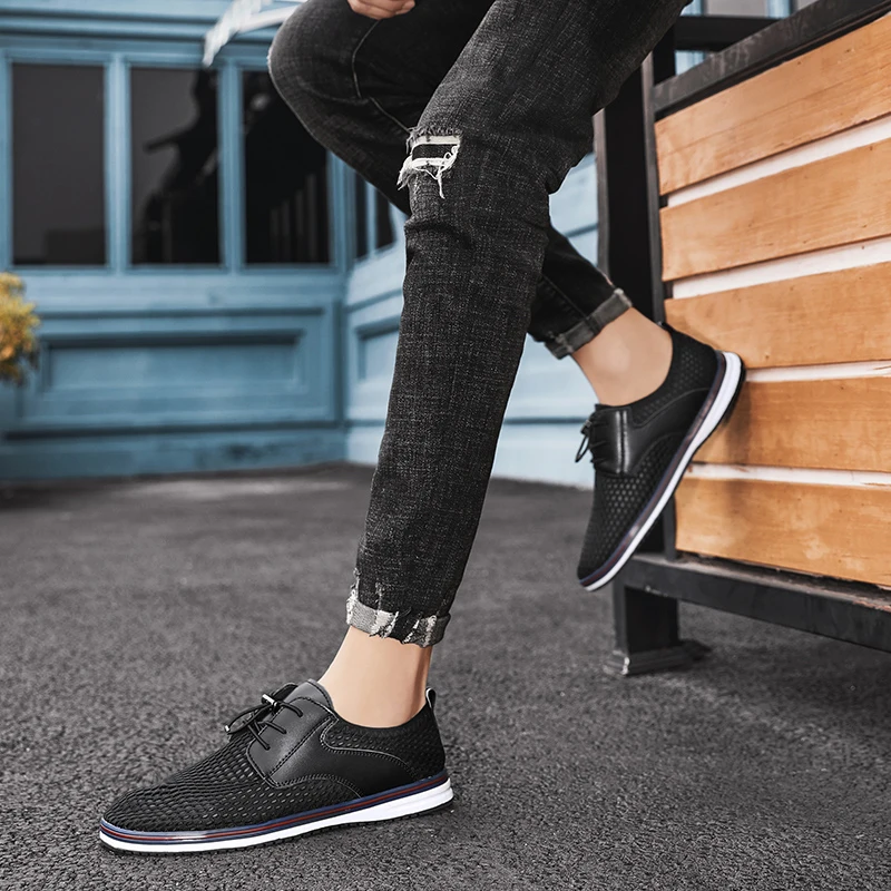 FIXSYS Summer Men Sneakers Mesh Breathable Running Shoes Outdoor Sport Shoes Comfortable Casual Shoes Hollow Street Walk Shoes
FIXSYS Summer Men Sneakers Mesh Breathable Running Shoes Outdoor Sport Shoes Comfortable Casual Shoes Hollow Street Walk Shoes