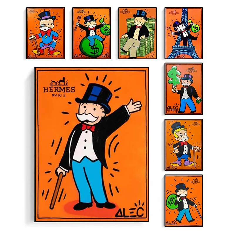 Alec Monopoly Graffiti Art Money Canvas Painting Posters and Prints Wall Art Picture for Living Room Home Decoration Cuadro
Alec Monopoly Graffiti Art Money Canvas Painting Posters and Prints Wall Art Picture for Living Room Home Decoration Cuadro