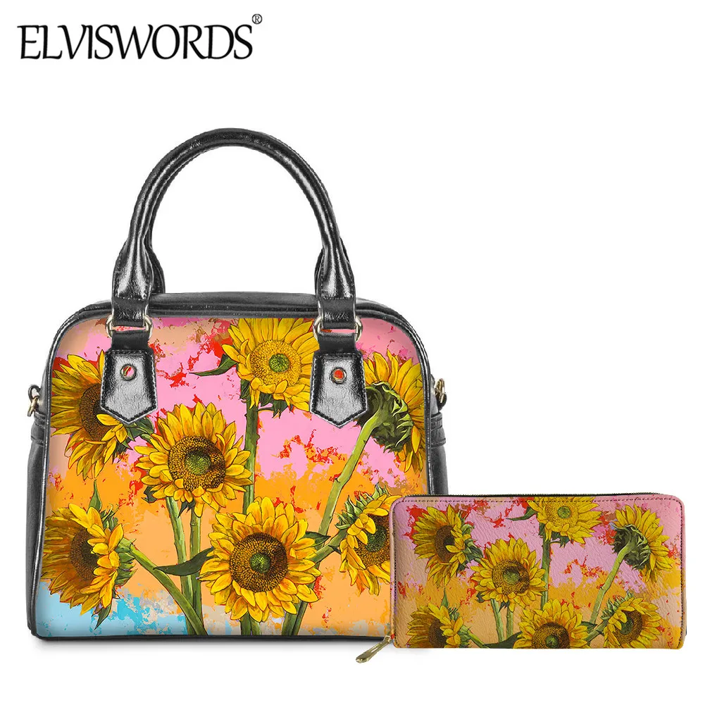 Sunflower Art Painting Shoulder Handbag Women Durable PU Tote Bag Purse 2pcs Leather Crossbody Bag Casual Travel Message Bag
Sunflower Art Painting Shoulder Handbag Women Durable PU Tote Bag Purse 2pcs Leather Crossbody Bag Casual Travel Message Bag